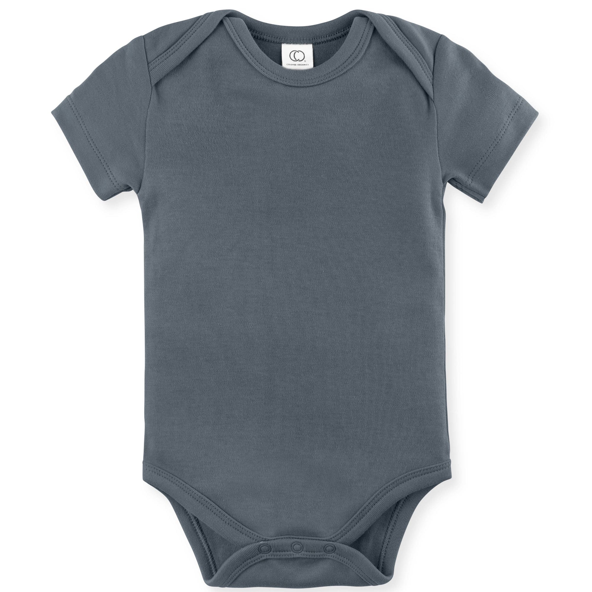 Organic Baby Short Sleeve Classic Bodysuit - Harbor