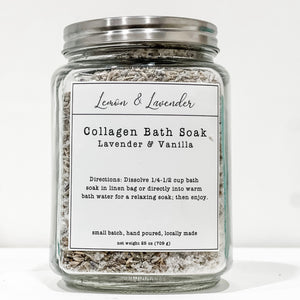 Collagen Bath Soak Jar - Small Batch by Lemon & Lavender