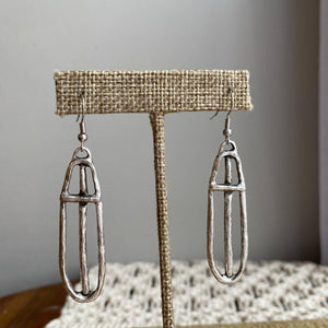 Glory Earrings: Rustic Brown