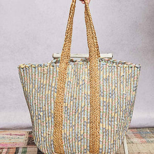 Cotton Dotted  Boho Tote Bag: