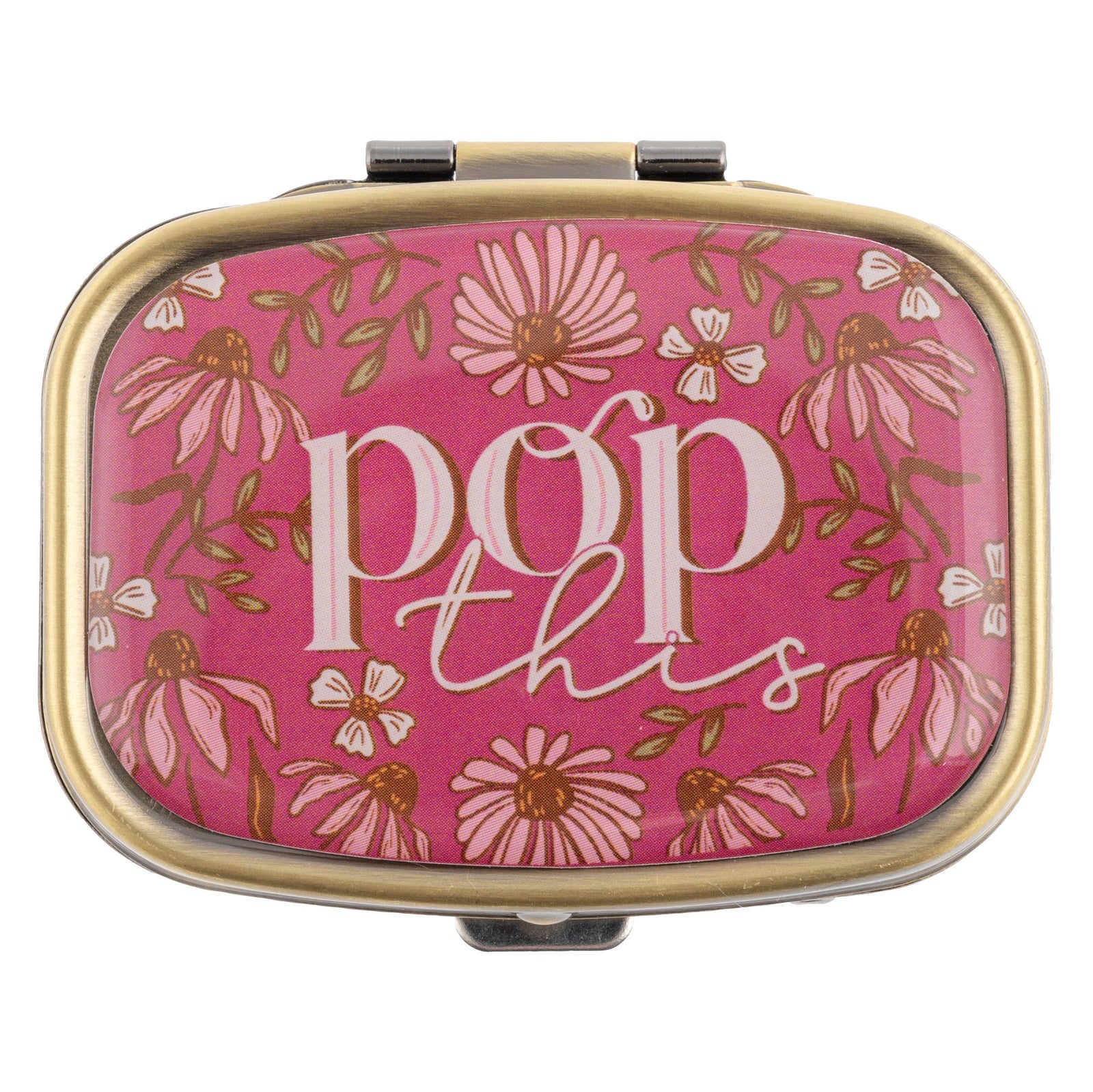 Small Metal Pill Case: Pop This