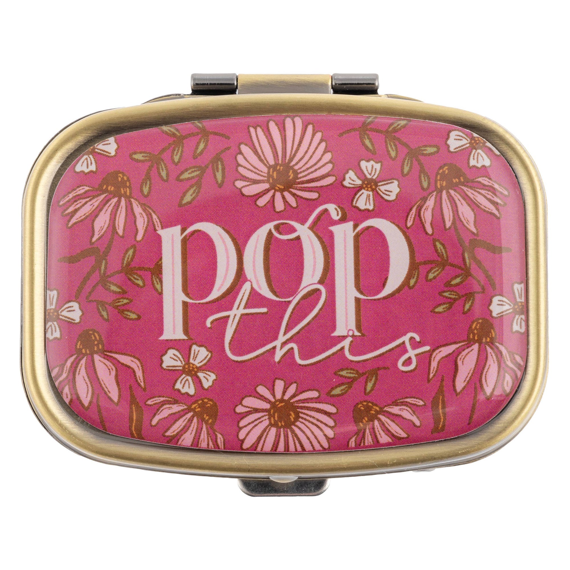 Small Metal Pill Case: Pop This