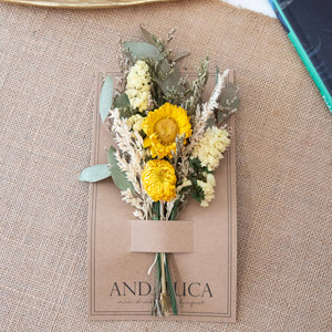 Yellow Strawflower Happy Mini Bouquet