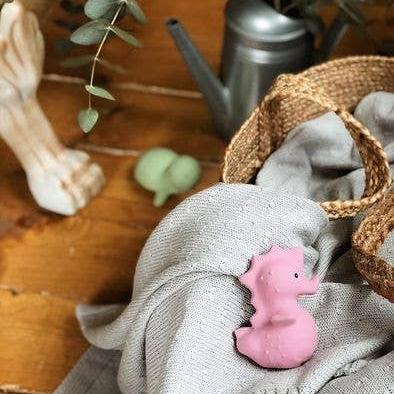 Seahorse Natural Organic Rubber Rattle, Teether & Bath Toy