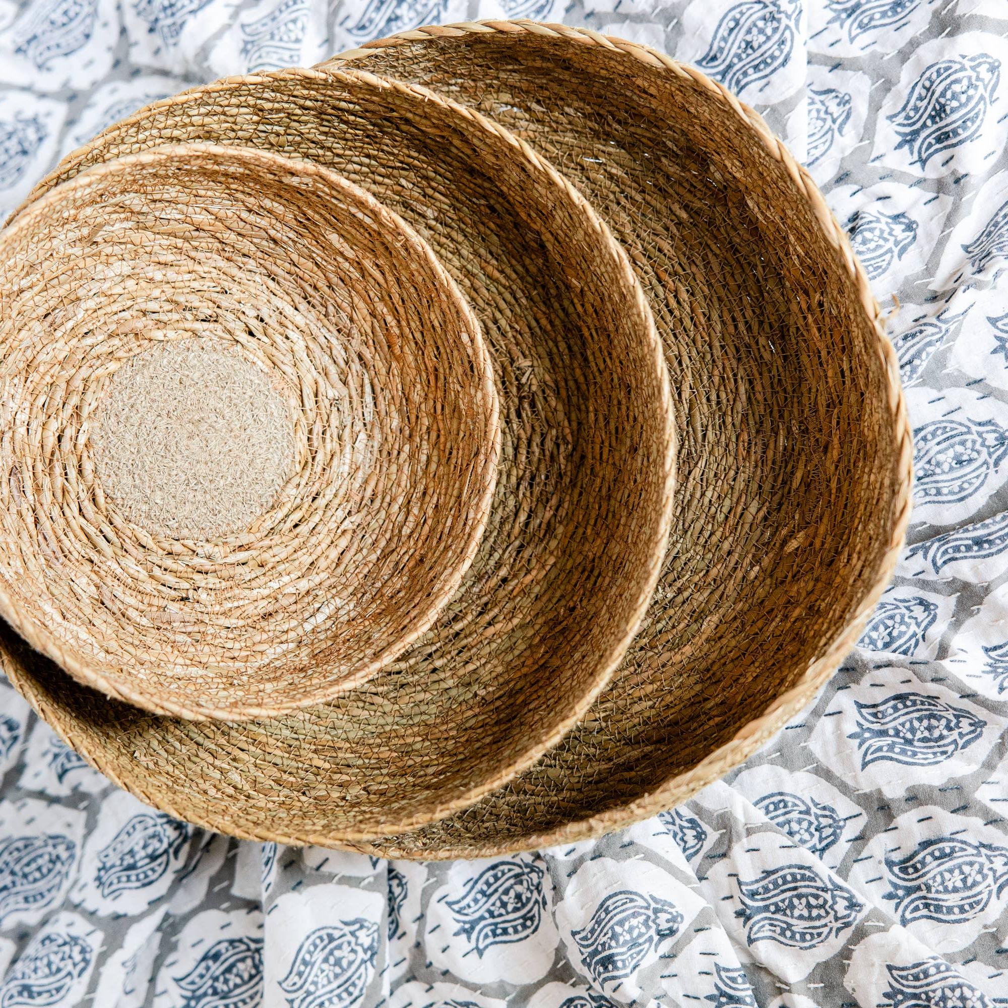 Catchall Woven Basket Bowl Small