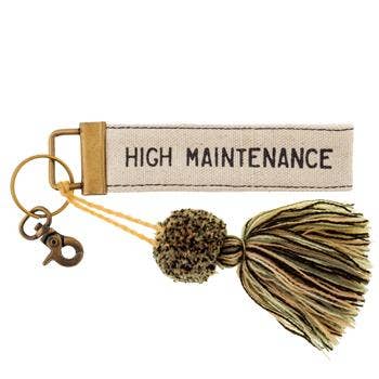 Canvas Tassel Key Chain: High Maintenance