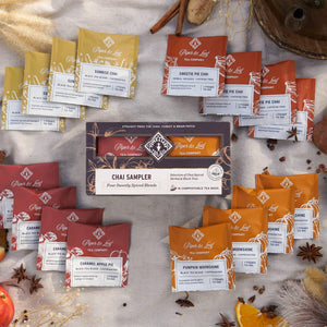 Chai Sampler- Box of 16 Individually Wrapped Tea Bags