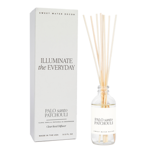 Palo Santo Patchouli Clear Reed Diffuser