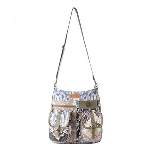 Le Fleur Bel Cowgirl Shoulder: Blue Floral