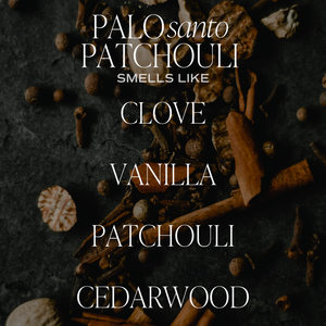 Palo Santo Patchouli Clear Reed Diffuser