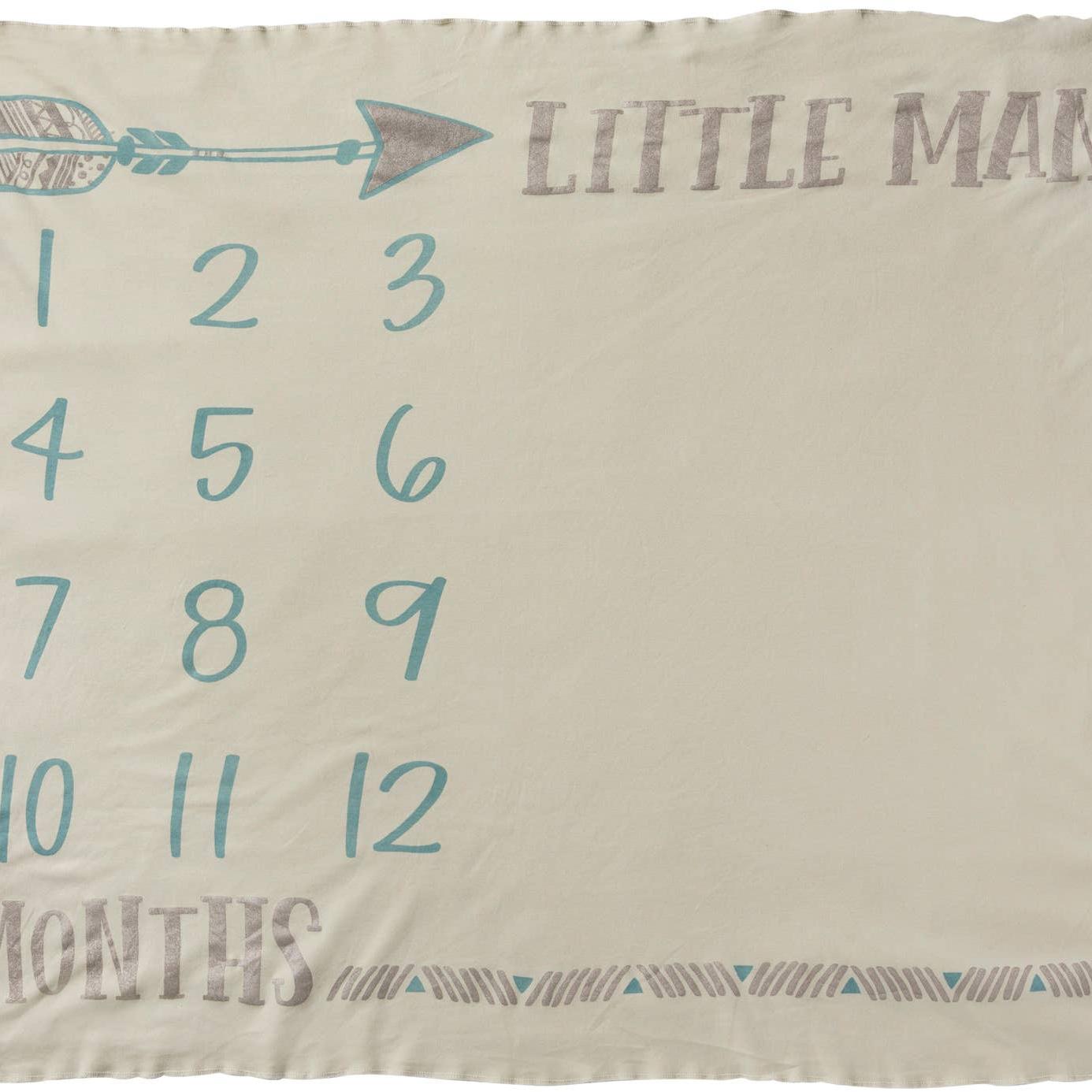 Little Man Milestone Blanket