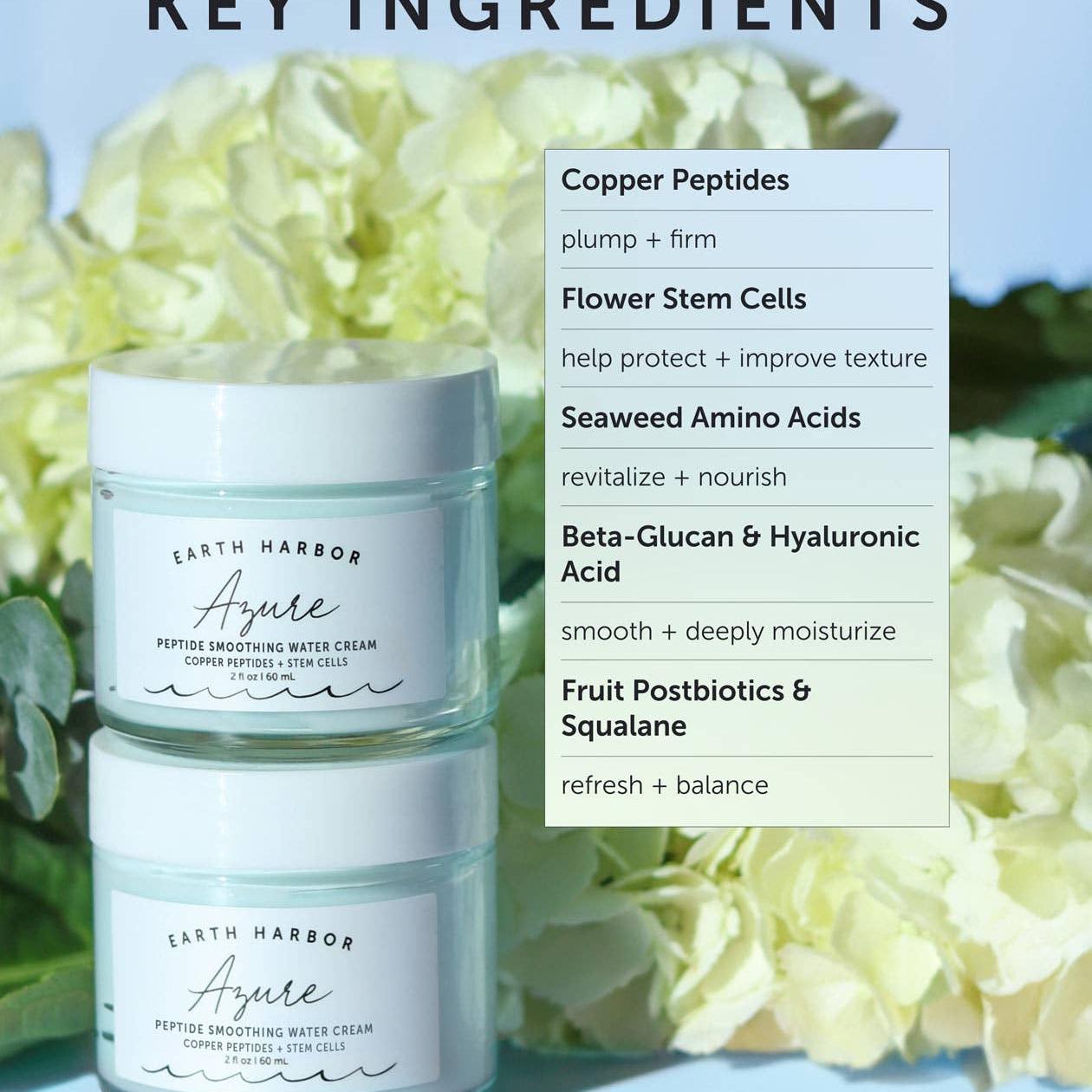 AZURE Peptide Smoothing Water Cream: