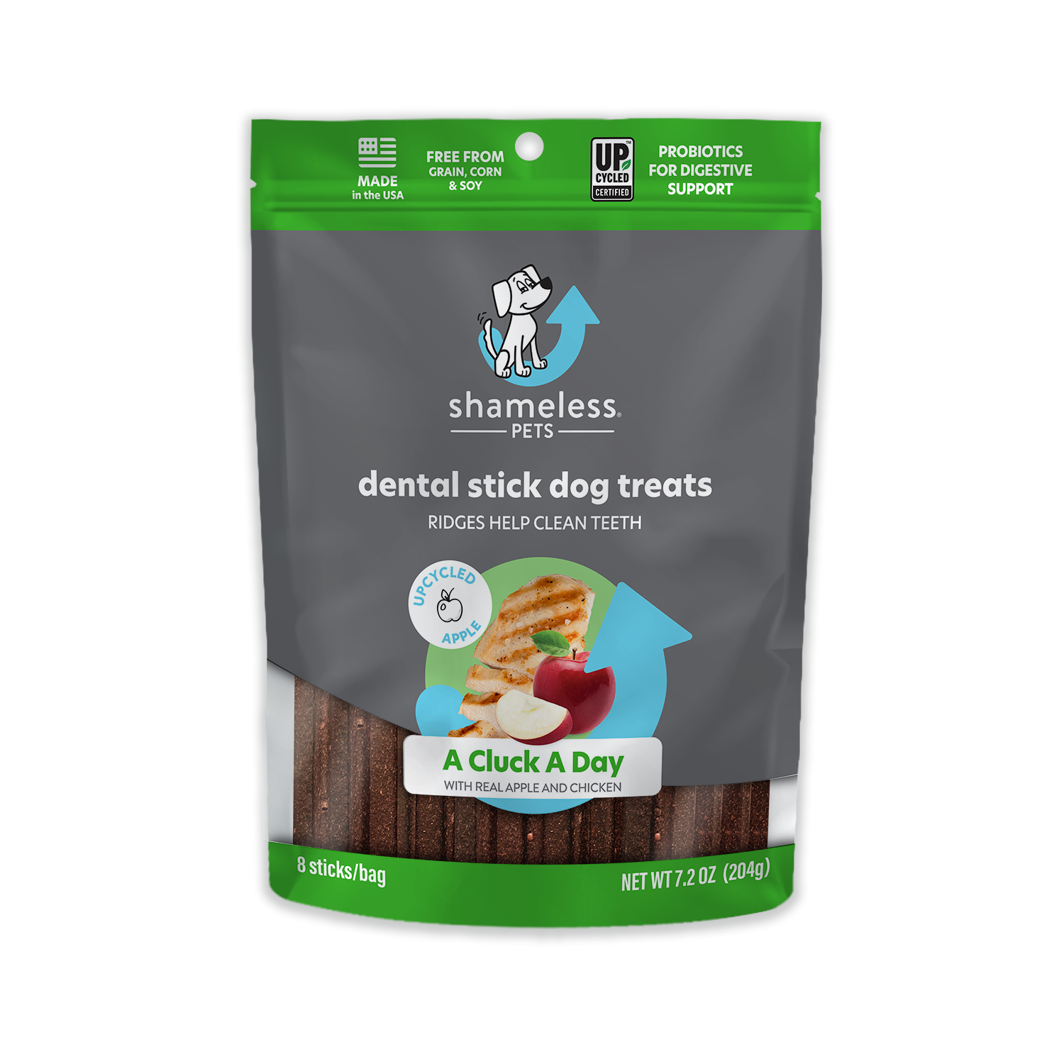 A Cluck A Day (Pre/Probiotic) Dental Sticks Dog Treats