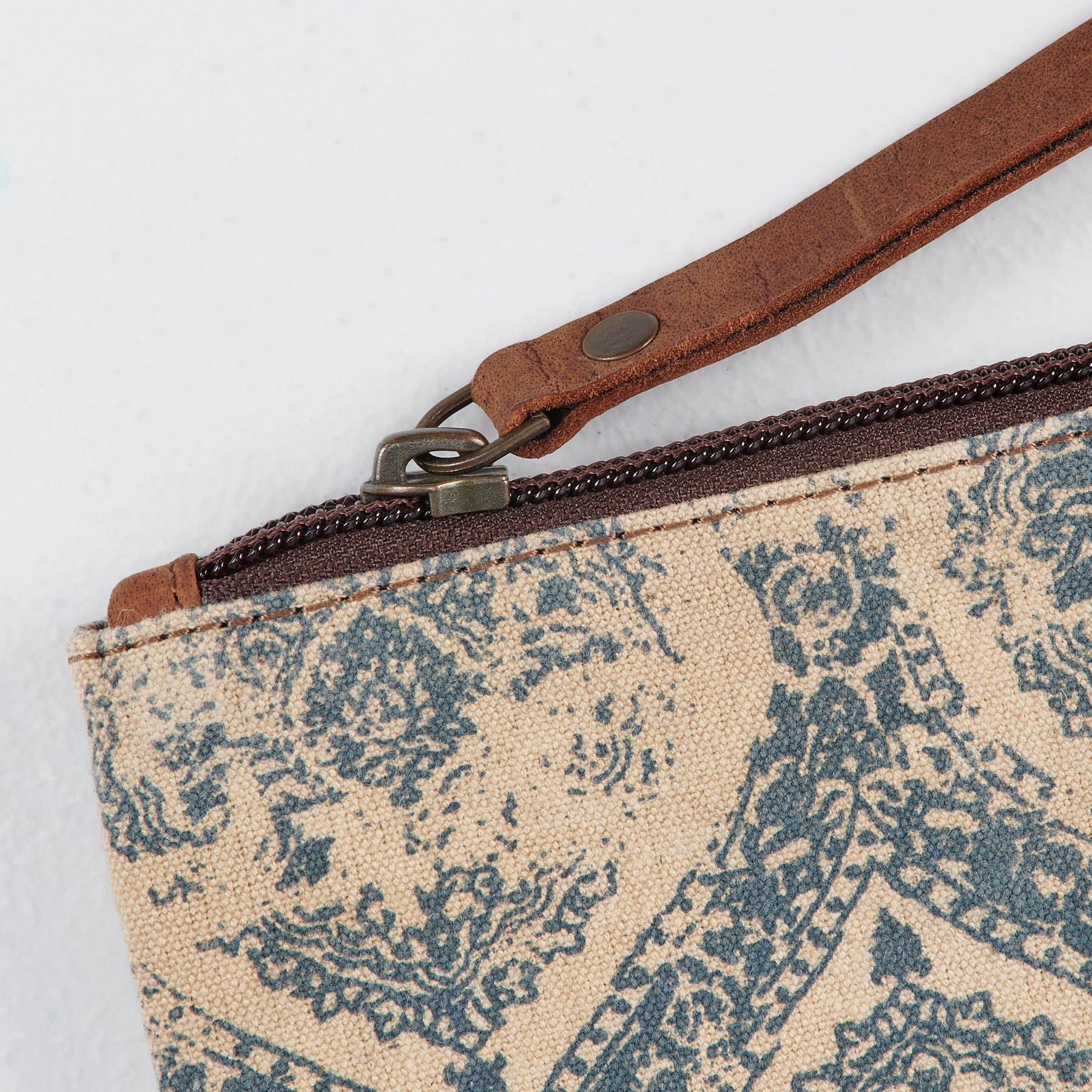 Indigo Zipper Pouch