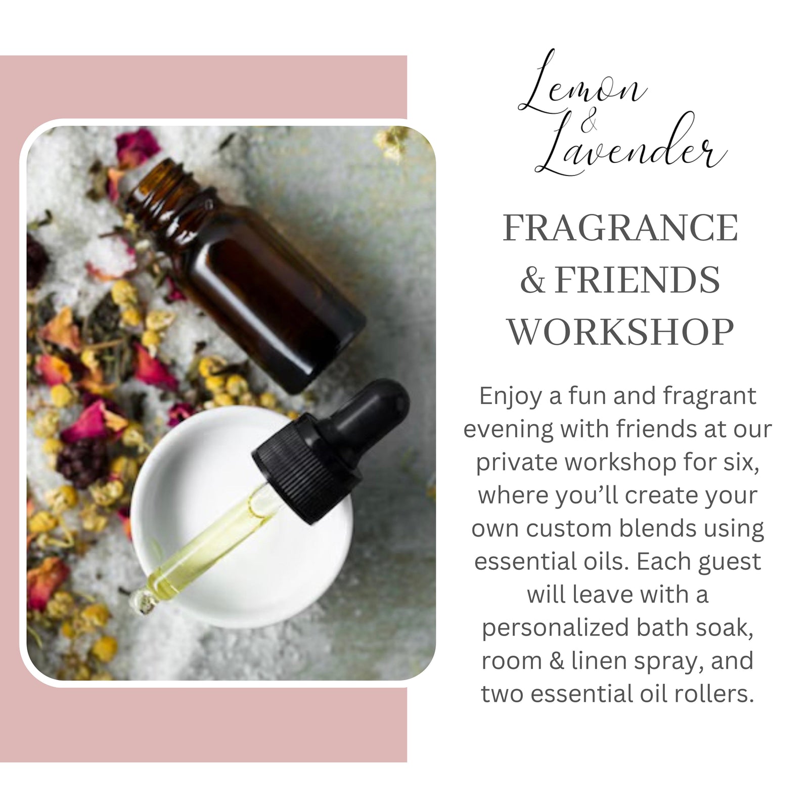 Fragrance & Friends Workshop for Group of 6