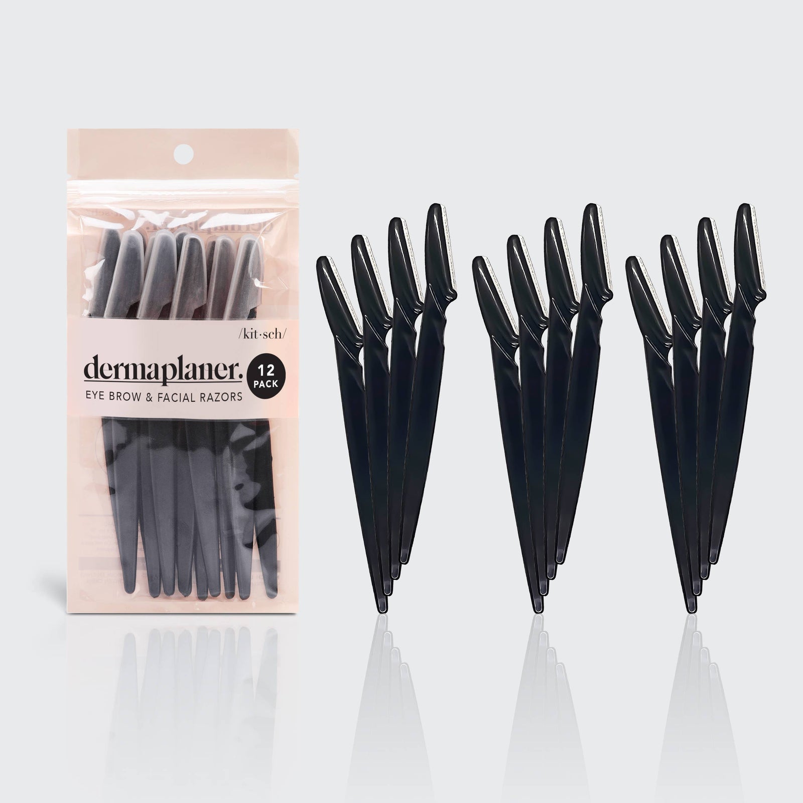 Eco-Friendly Dermaplaner 12 pack - Black