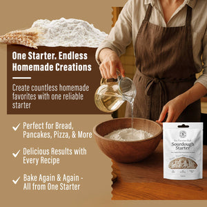 Organic, Non-GMO  Sourdough Starter Culture, Freeze Dried