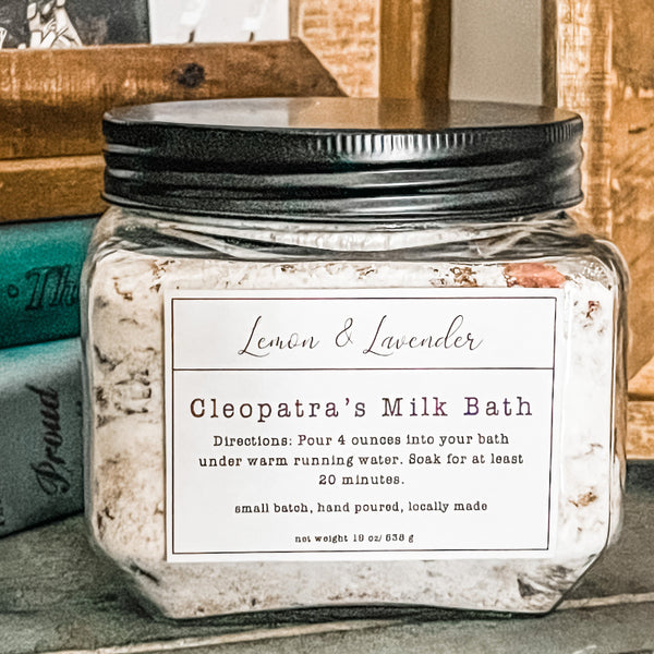 Cleopatra’s Milk Bath- Small Batch by Lemon & Lavender