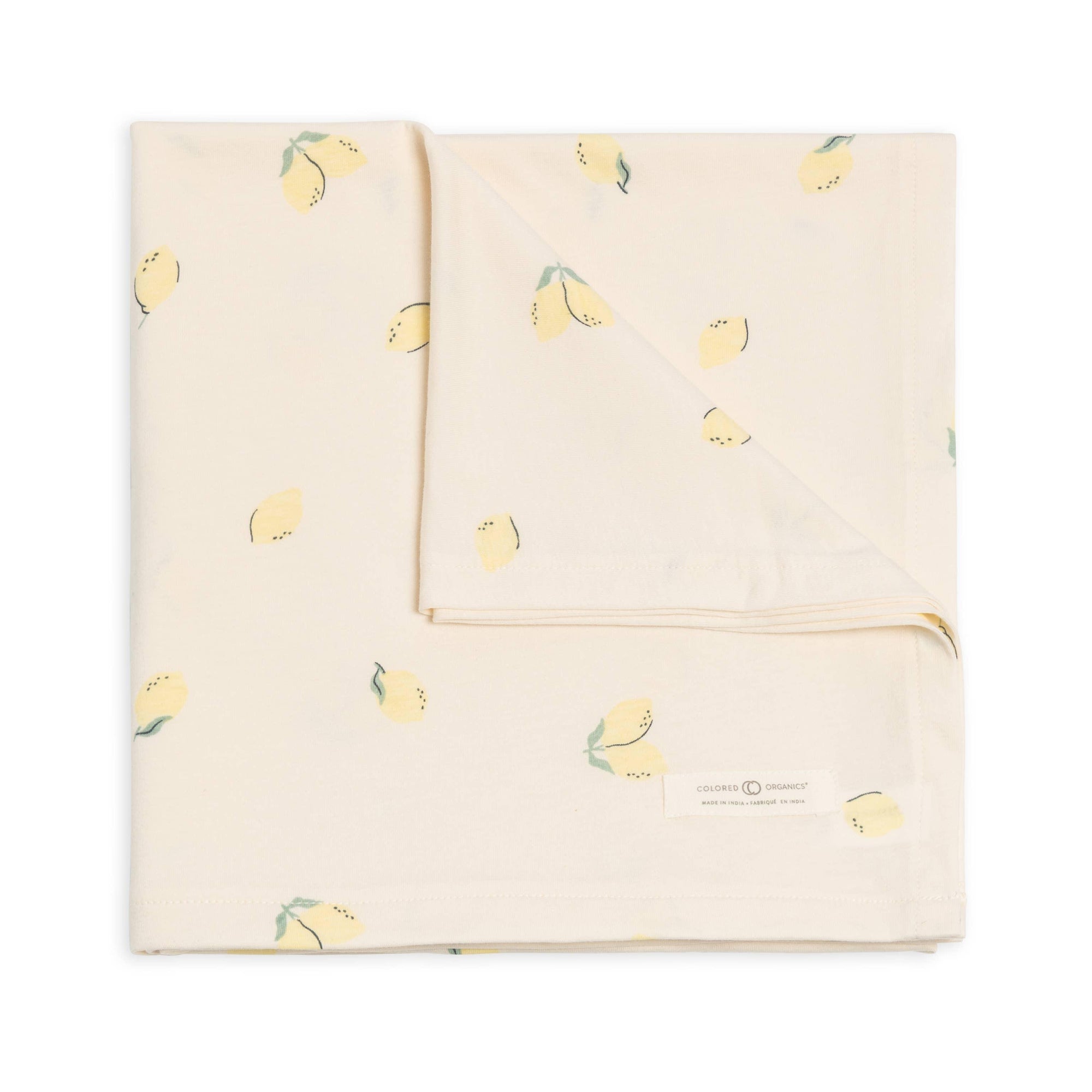 Organic Baby Swaddle Blanket - Lemon