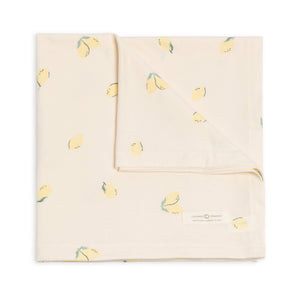 Organic Baby Swaddle Blanket - Lemon