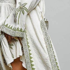 Palm Tree Cotton Kimono
