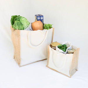 Organic Canvas & Jute Tote - X-Large