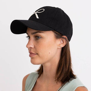 Bow Ribbon Embroidered Baseball Cap