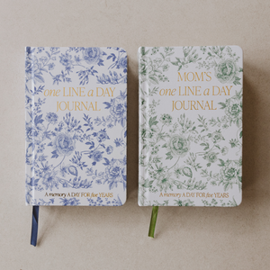 Blue Delft One Line A Day Fabric Journal - Stationery