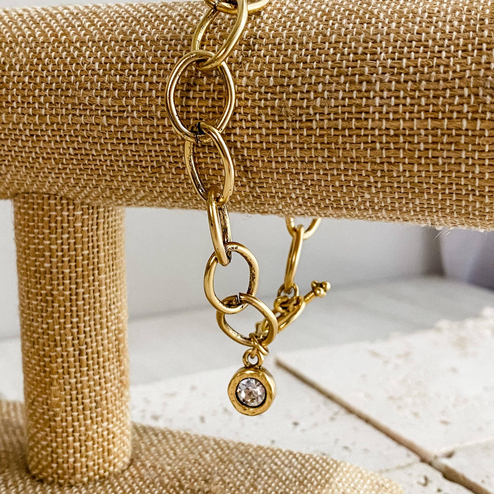 Sparkle in Your Eye Bracelet: Gold / 6.5”