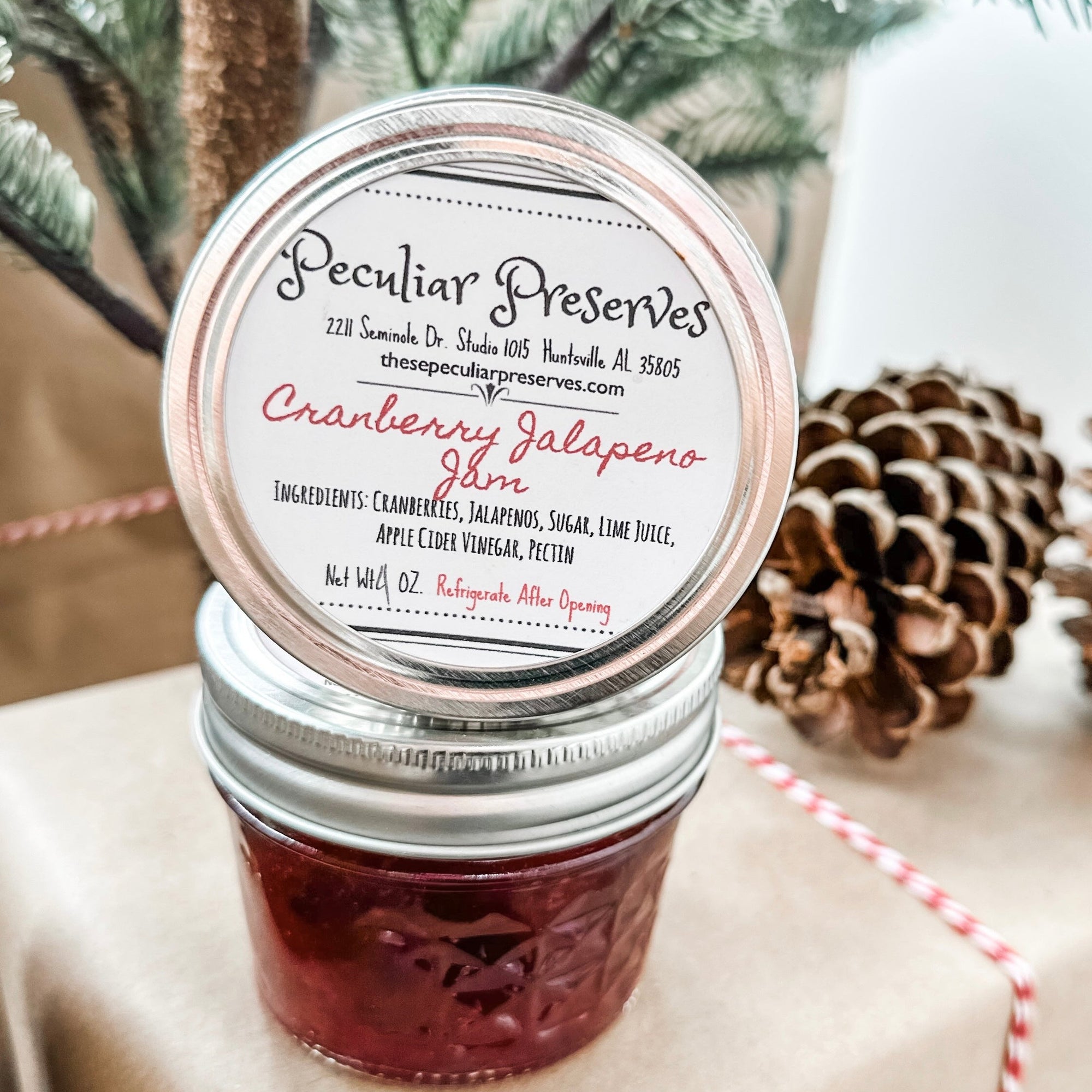 Cranberry Jalapeño Jam from Peculiar Preserves - Lemon & Lavender