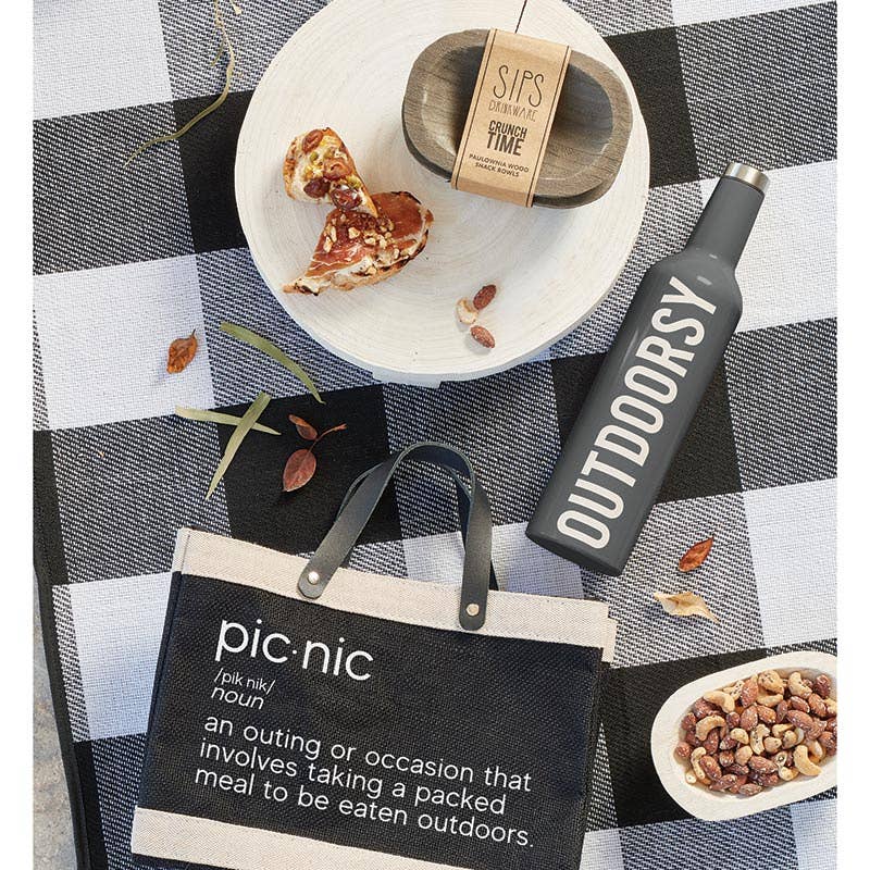 Black Mini Market Tote - Picnic