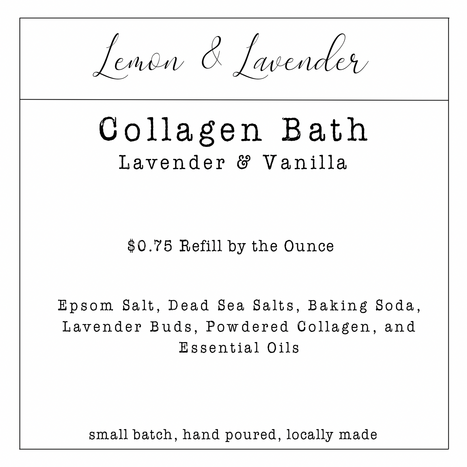 Collagen Bath from the Refillery