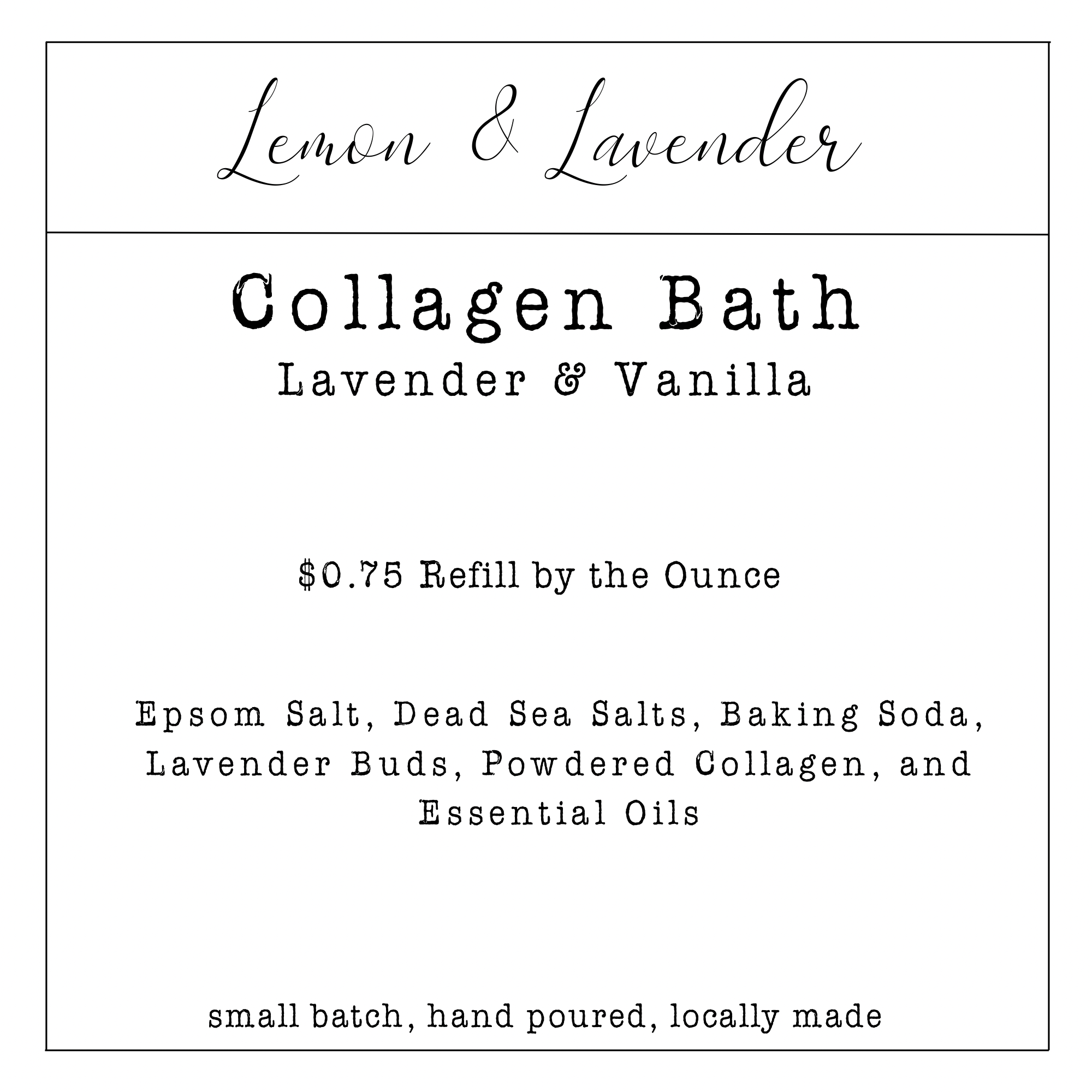 Collagen Bath from the Refillery