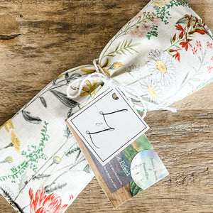 Boho Wildflowers (LAV & PEPP) Weighted Eye Pillow