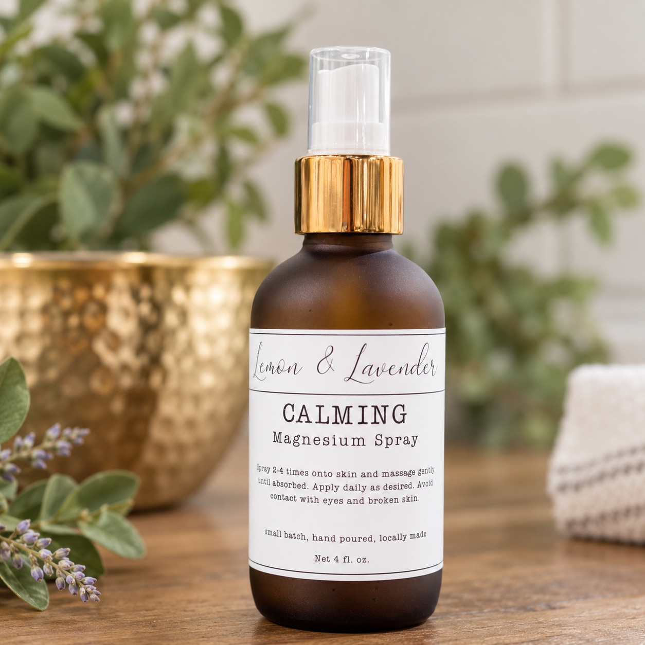 Calming Magnesium Spray - Small Batch by Lemon & Lavender