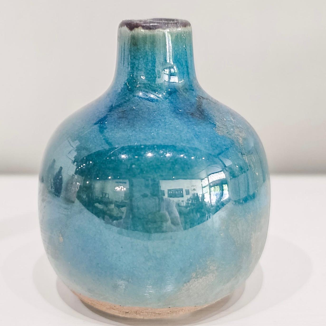 Glazed Ceramic Bud Vase