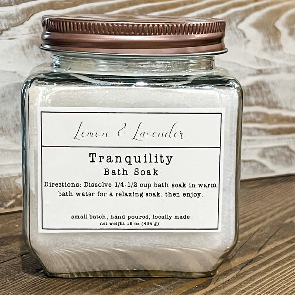 Tranquility Bath Soak - Small Batch by Lemon & Lavender