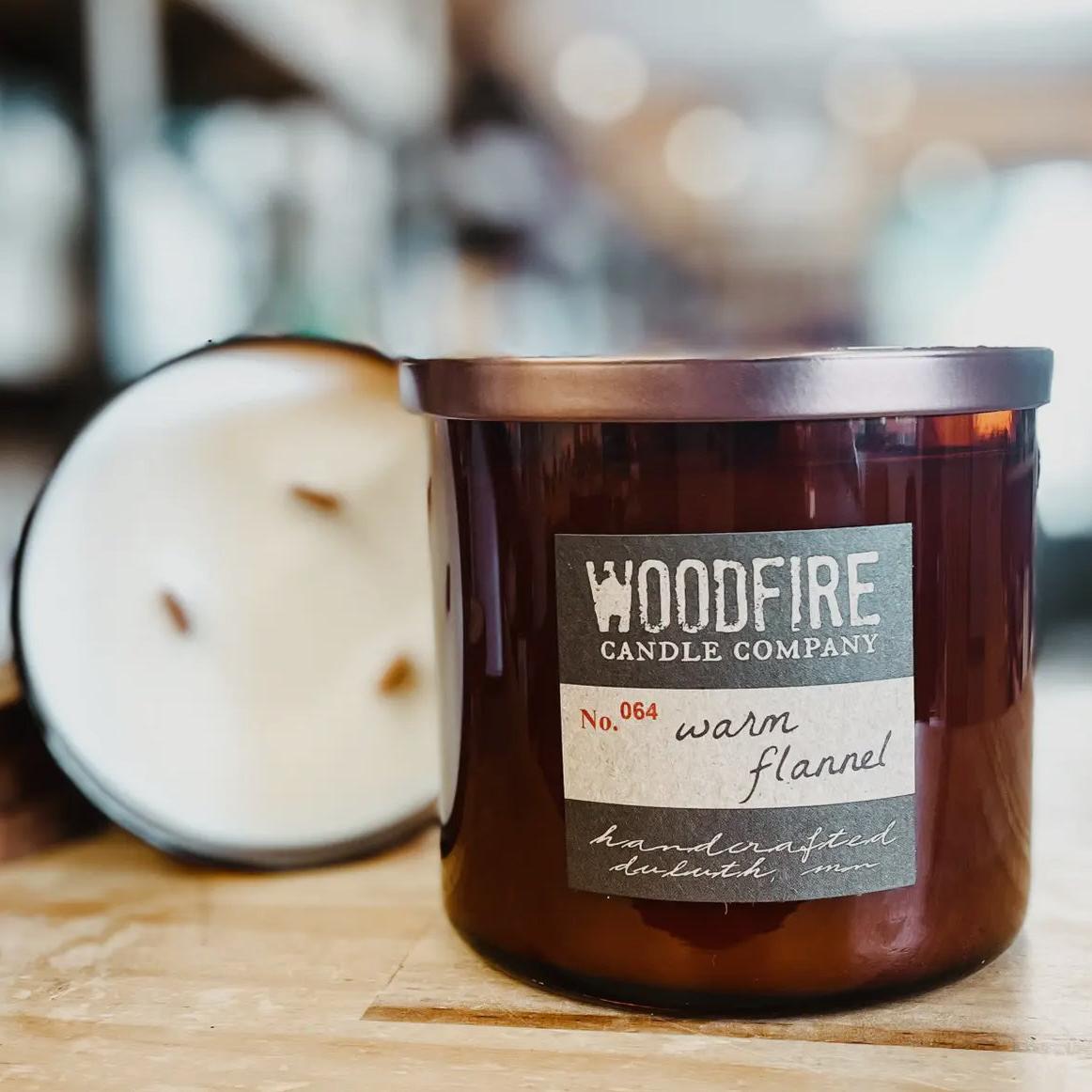 Woodfire Amber 3-Wick Candle