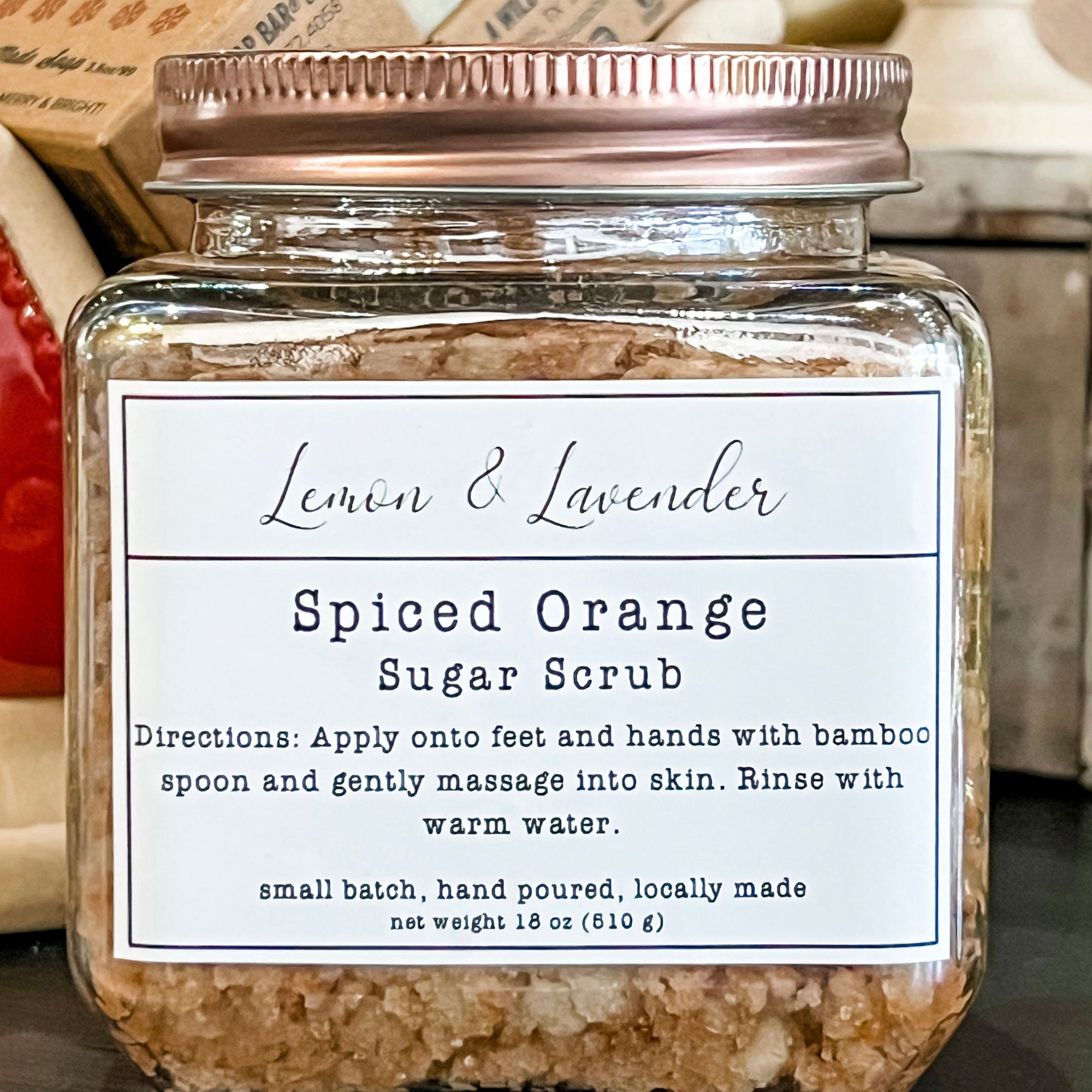 18 oz. Spiced Oranges Sugar Scrub- Small Batch by Lemon & Lavender