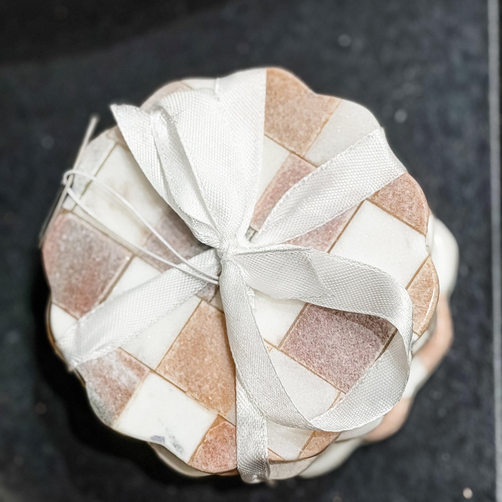Marble Checkered Coaster