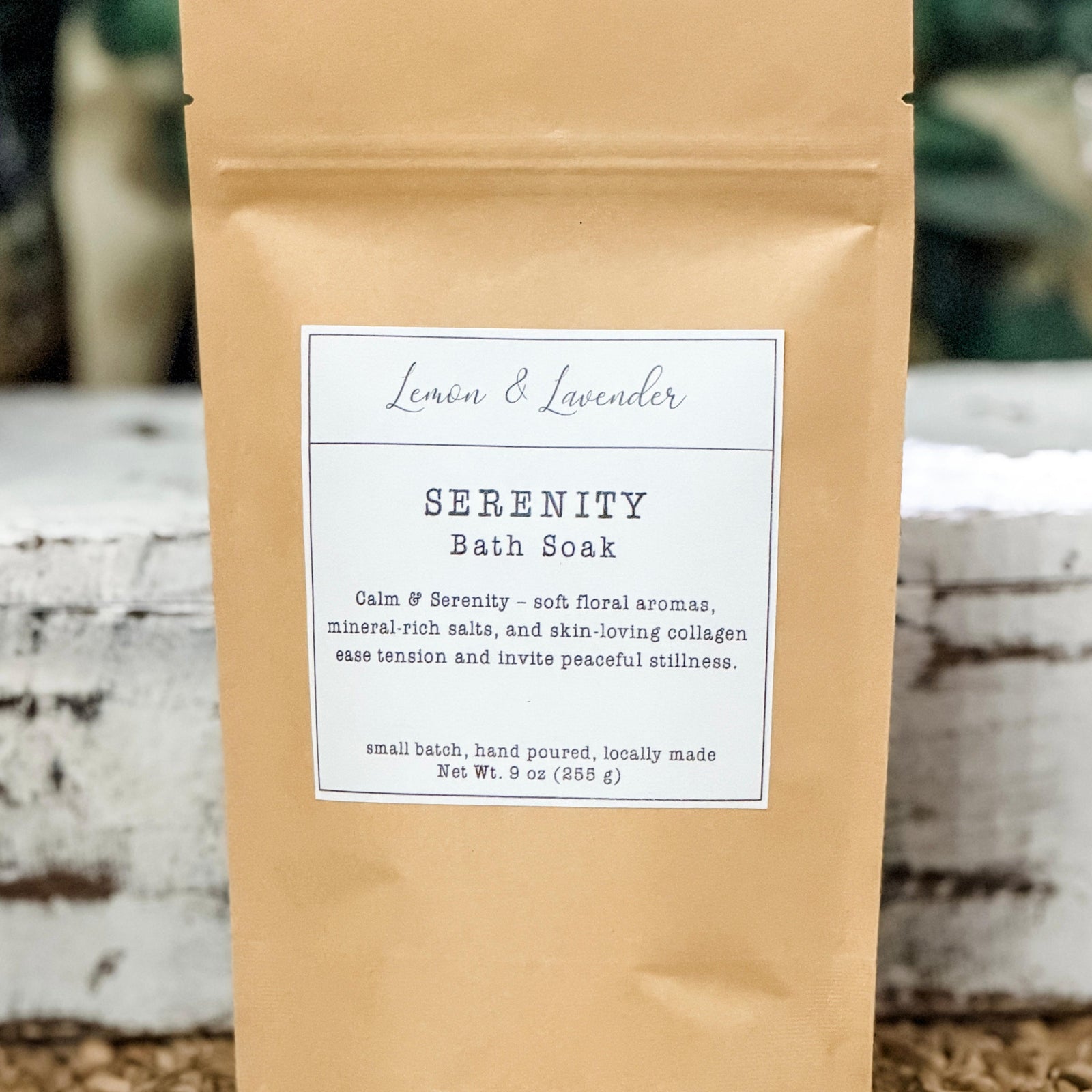 SERENITY Bath Salt Blend - Small Batch by Lemon & Lavender