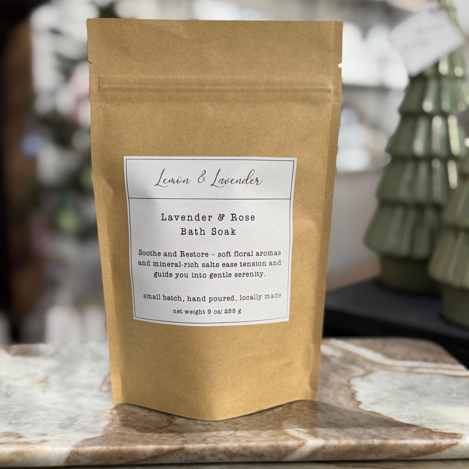 Lavender & Rose Bath Soak Blend (9 oz) - Small Batch by Lemon & Lavender