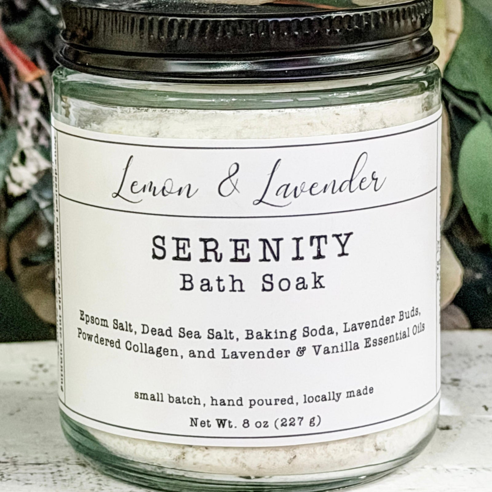 SERENITY Bath Salt Blend - Small Batch by Lemon & Lavender