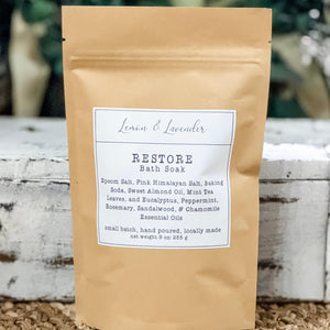 RESTORE Bath Salt Blend - Small Batch by Lemon & Lavender