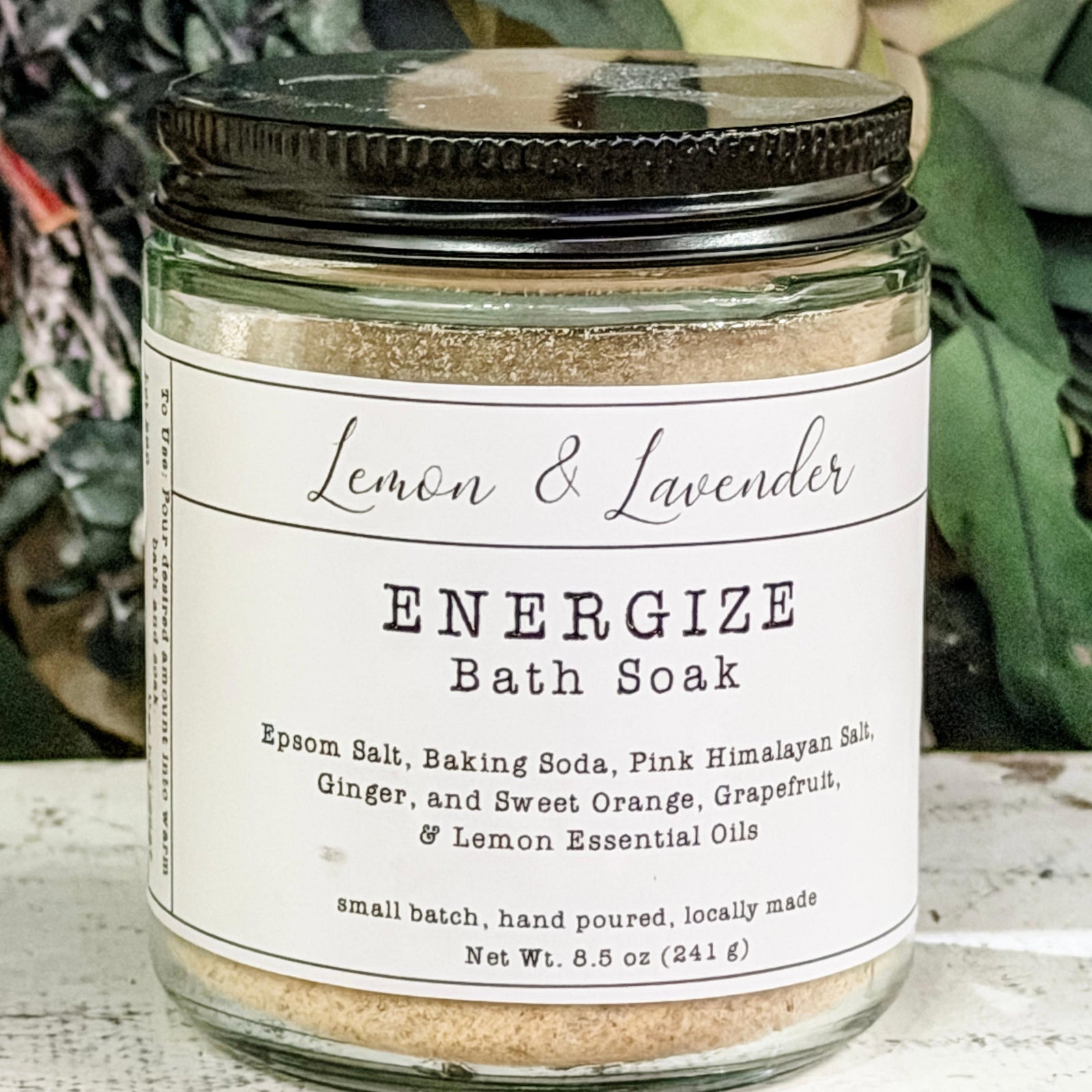 ENERGIZE Bath Salt Blend - Small Batch by Lemon & Lavender