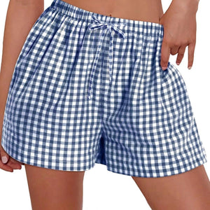 Cotton Gingham Women’s Boxer Shorts