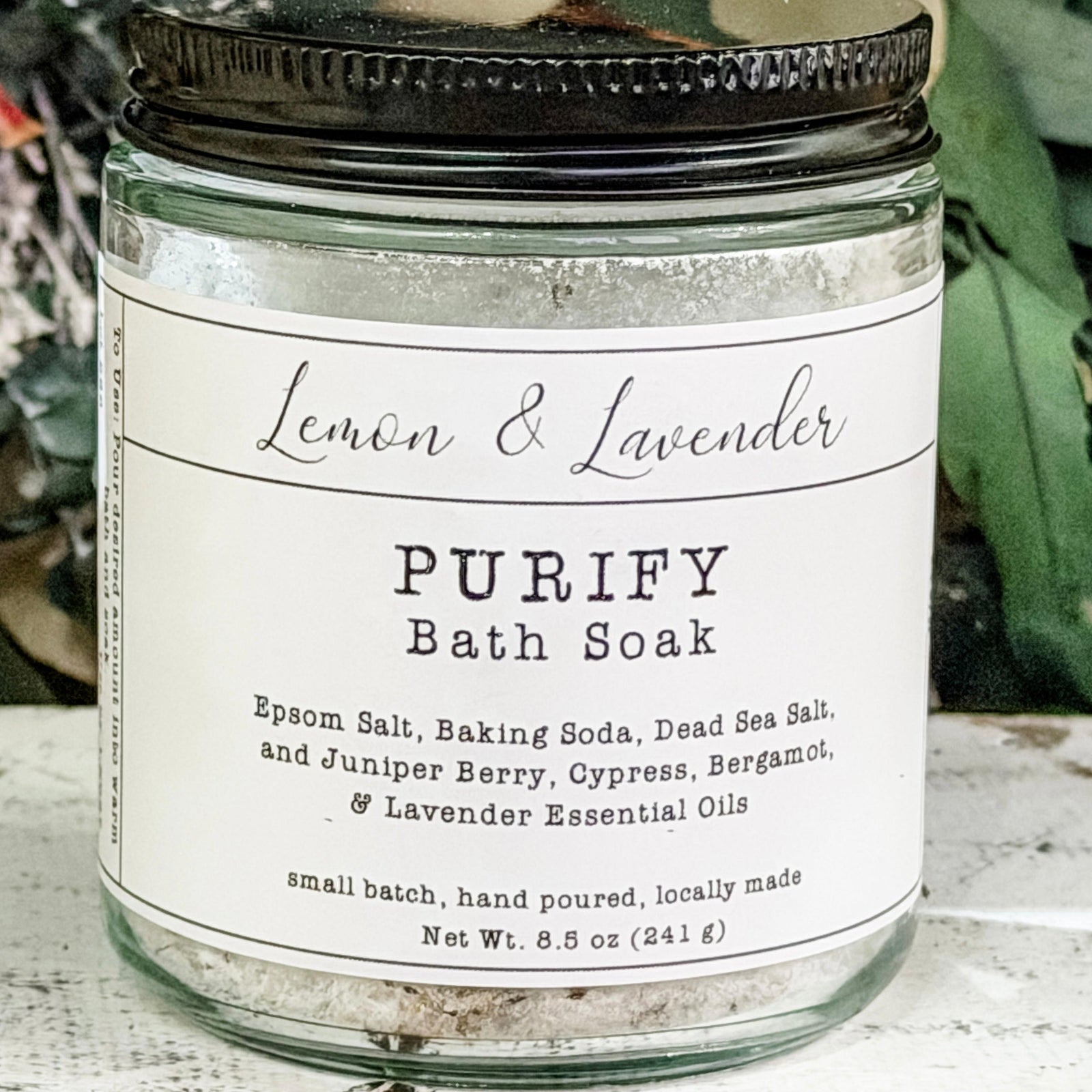 PURIFY Bath Salt Blend - Small Batch by Lemon & Lavender