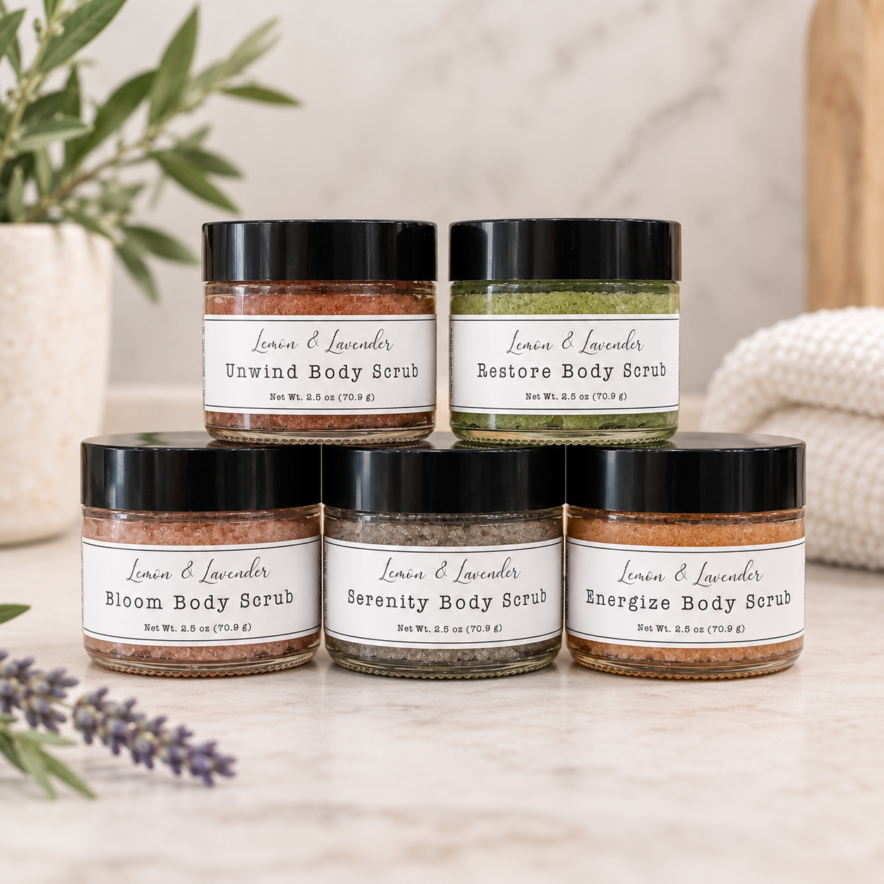 Mini Body Scrubs - Small Batch by Lemon & Lavender