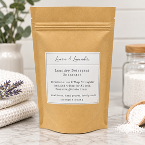 8 oz. Powder Laundry Detergent Trial Size - Unscented - Small Batch by Lemon & Lavender