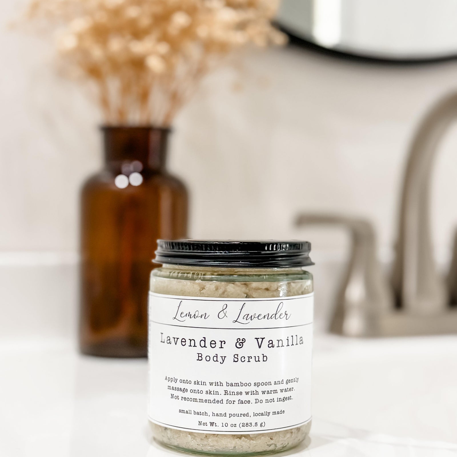Lavender & Vanilla Body Scrub - Small Batch by Lemon & Lavender